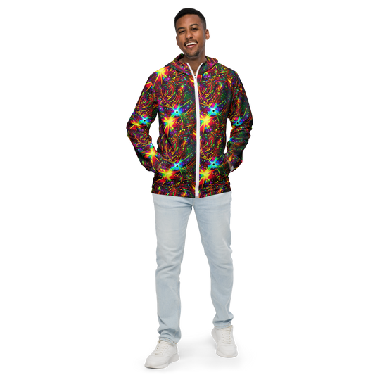 Men's Windbreaker - Stellar Burst