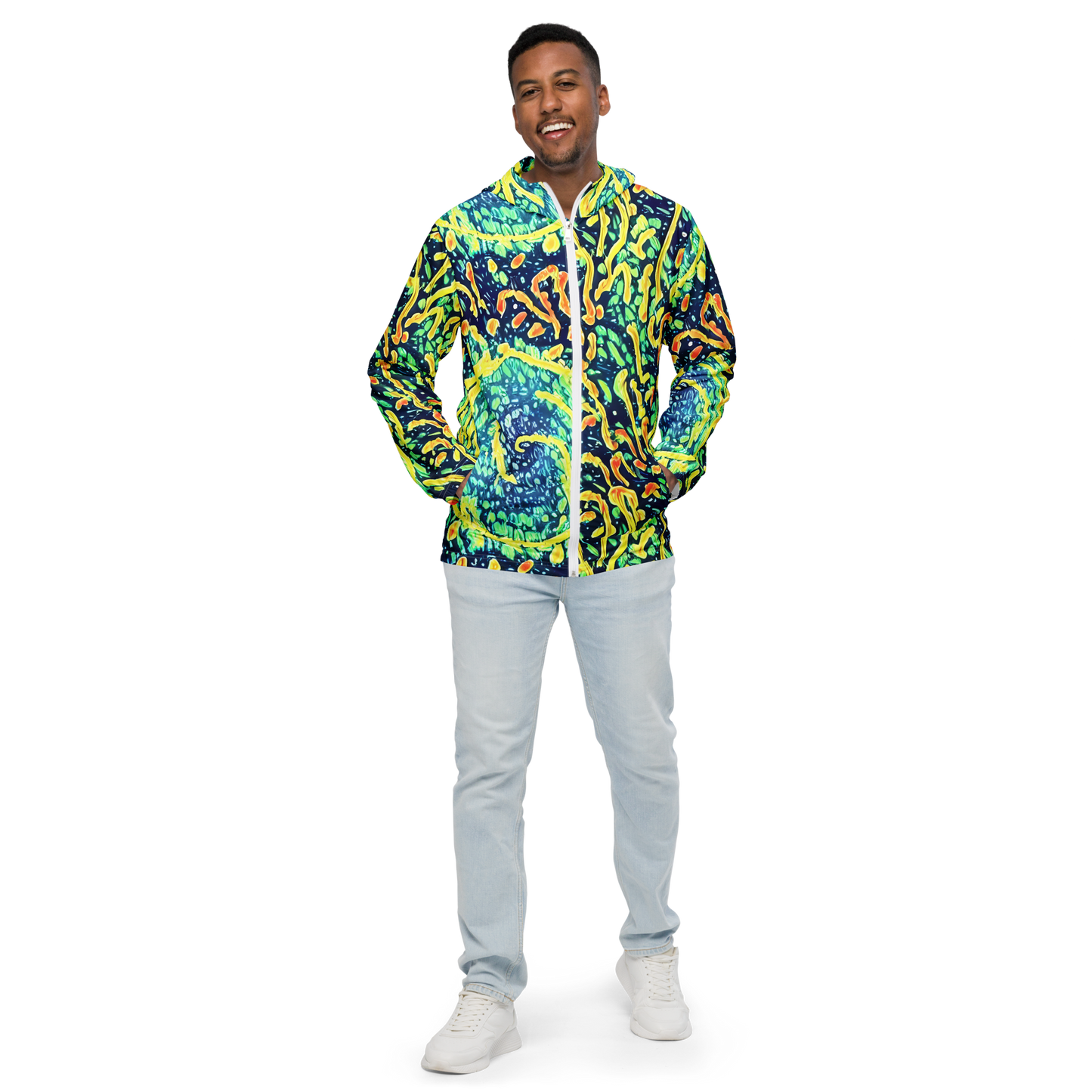 Men's Windbreaker - Vortex Glow