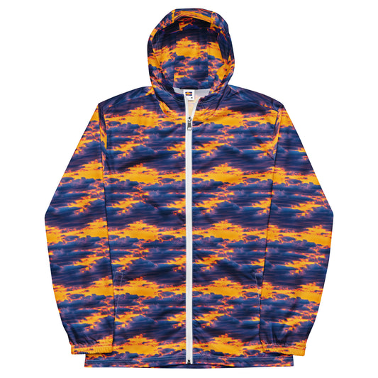 Men's Windbreaker - Aubergine Clouds