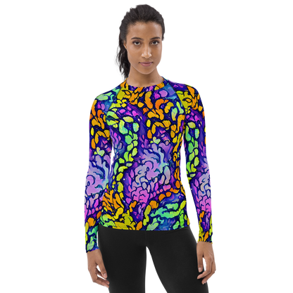 Women's Rash Guard - Surreal Waveforms