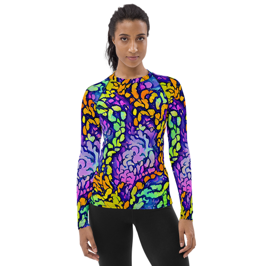 Women's Rash Guard - Surreal Waveforms