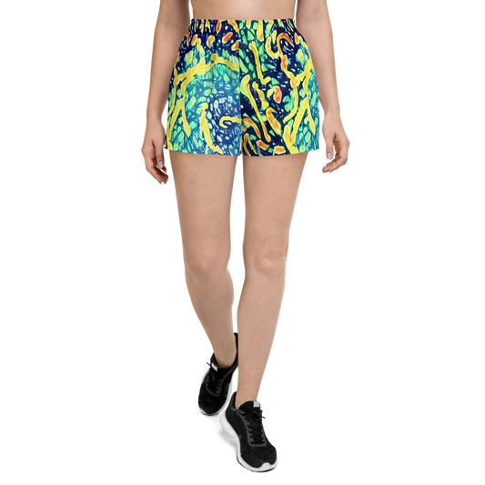 Women’s Athletic Shorts - Vortex Glow