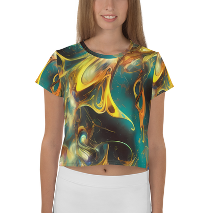 Women's Crop Tee - Elegant Whirl