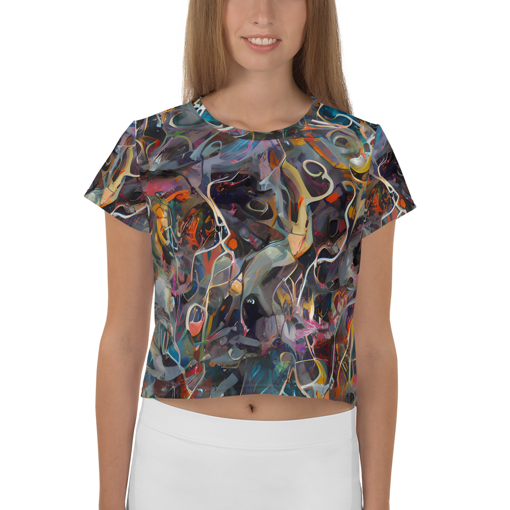 Women's Crop Tee - Chromatic Entanglement