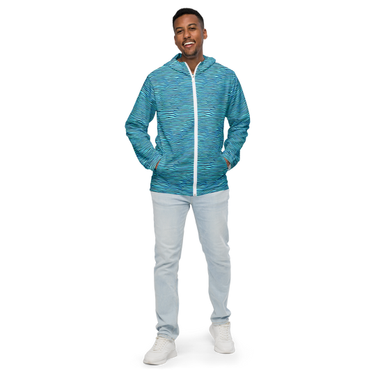 Men's Windbreaker - Aqua Drift