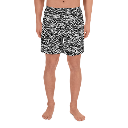 Men's Athletic Shorts - Static Swirl