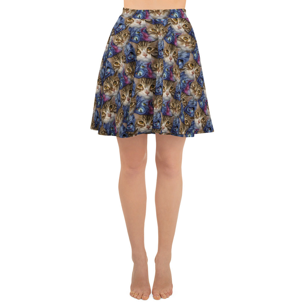 Skater Skirt - Feline Fantasy