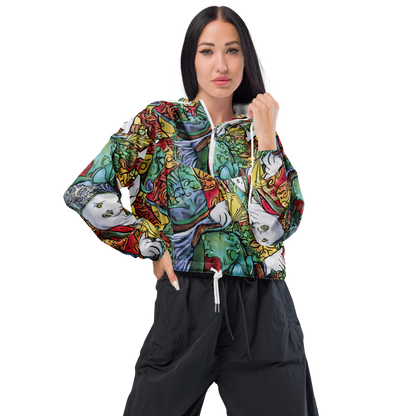 Women's Cropped Windbreaker - Fantasia Medley