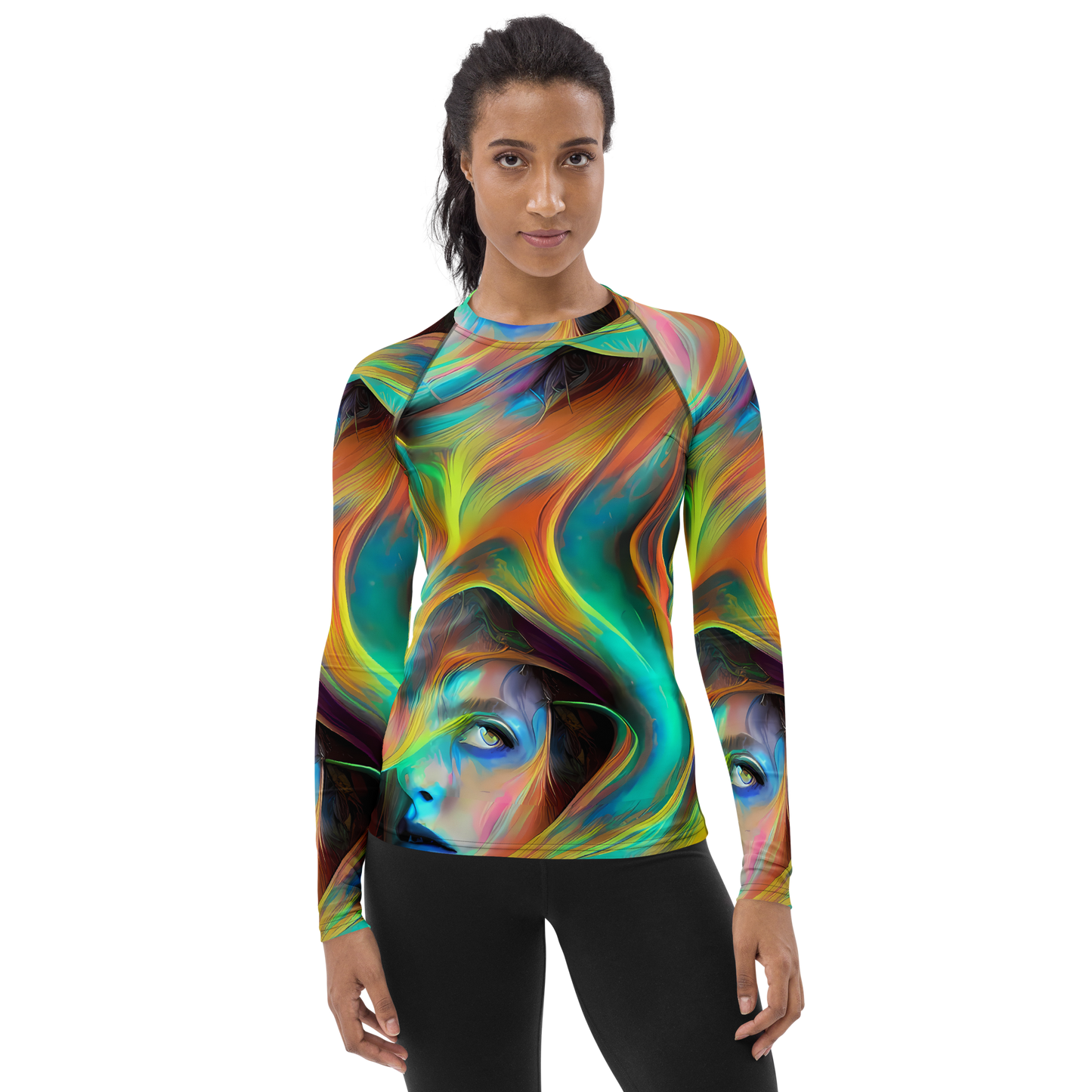 Women's Rash Guard - Dreamweaver Fusion