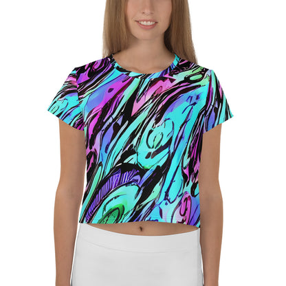 Women's Crop Tee - Gemstone Rush