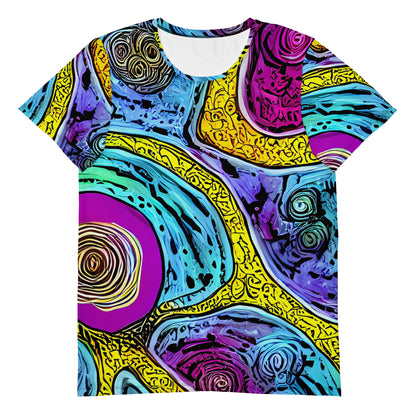 Men's Athletic T-Shirt - Orbiting Orbs