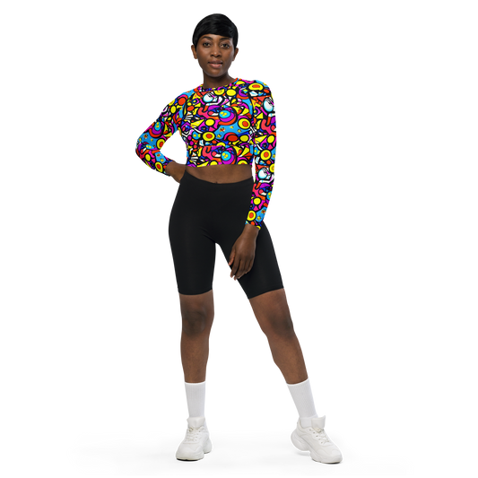 Long Sleeve Crop Top - Eclectic Fantasy