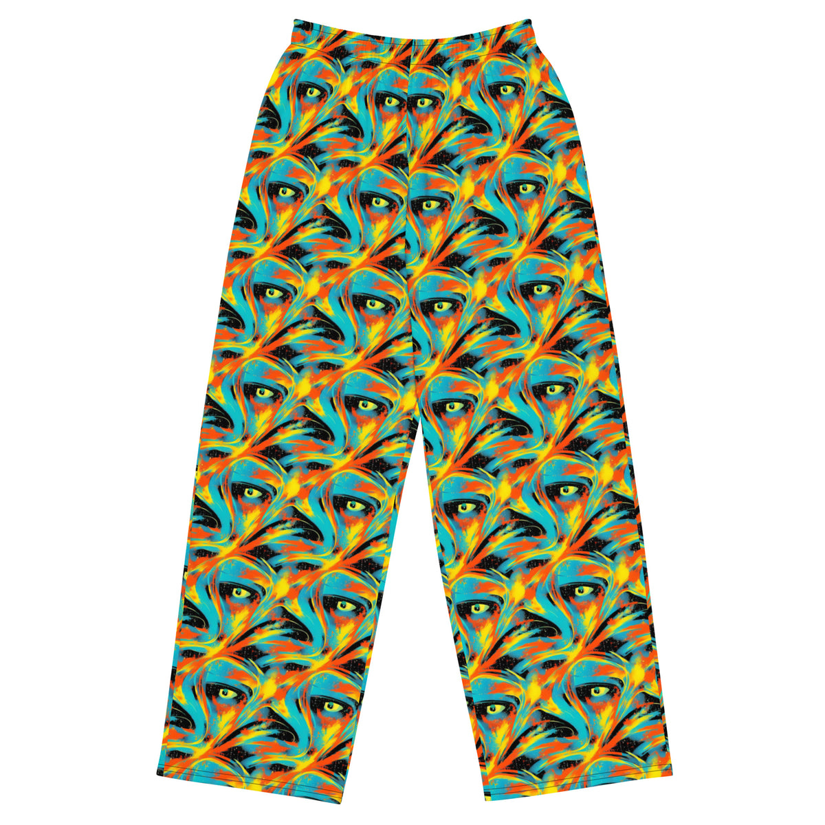 Wide-Leg Pants - Solar Swoosh
