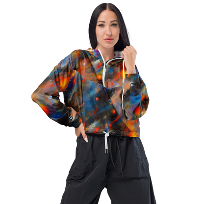 Women's Cropped Windbreaker - Ethereal Eclat