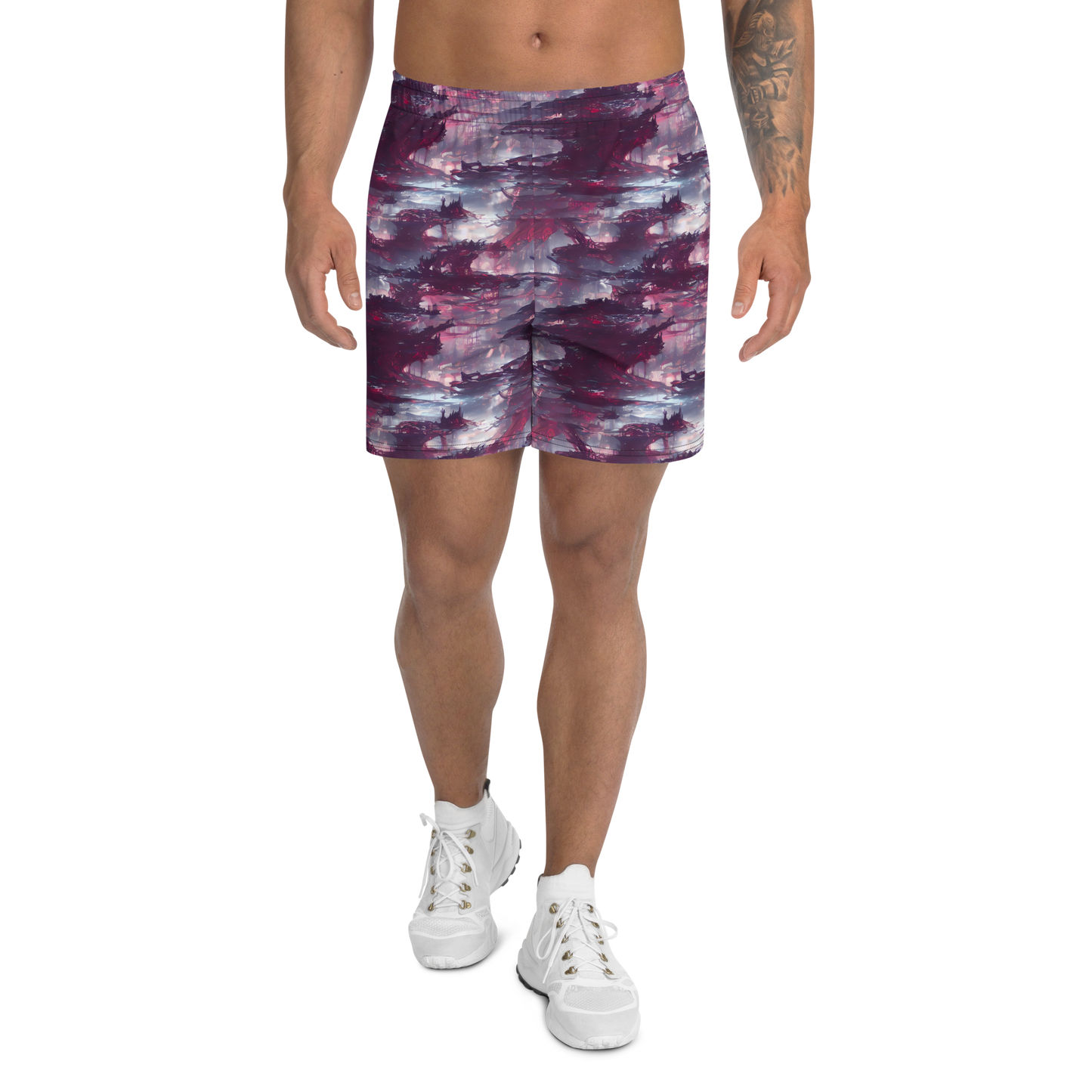 Men's Athletic Shorts - Twilight Fortresses