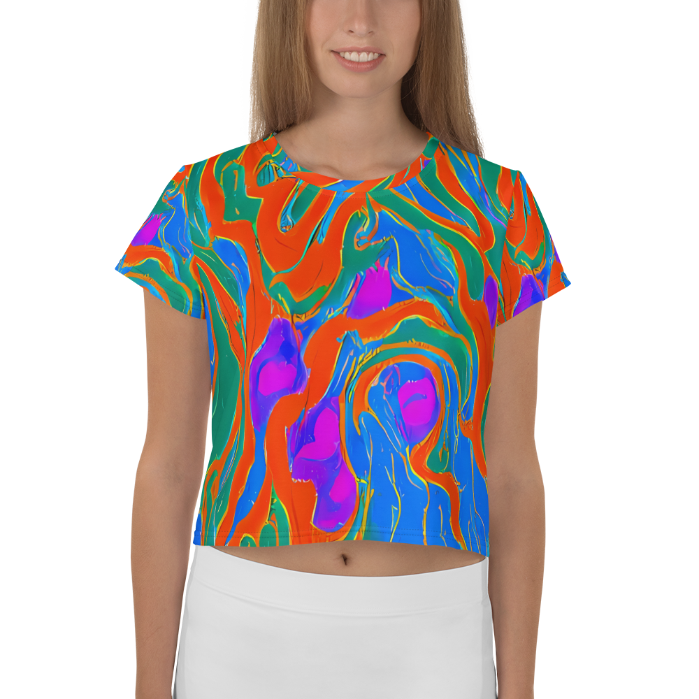 Women's Crop Tee - Childish Strokes