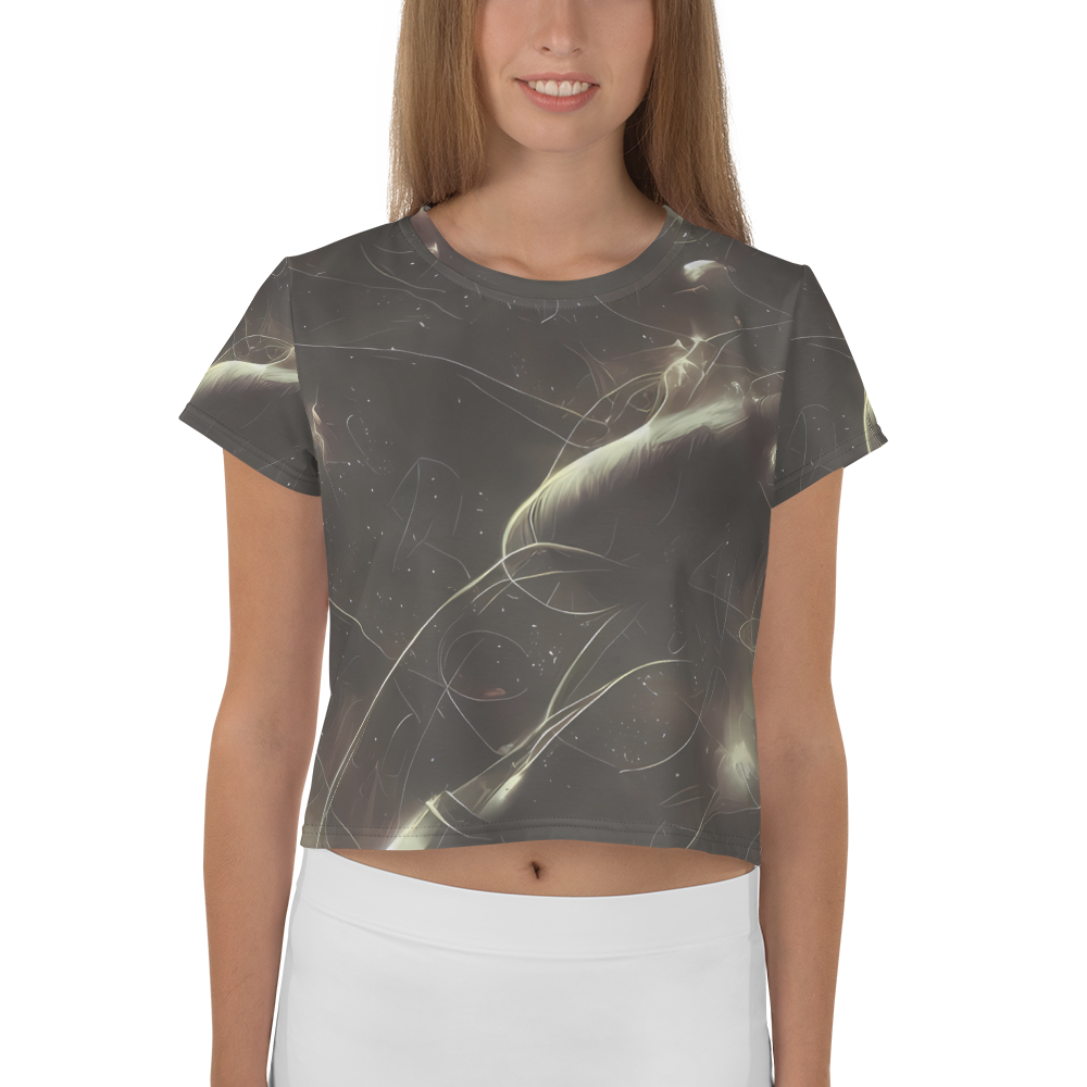 Women's Crop Tee - Nebula Veins