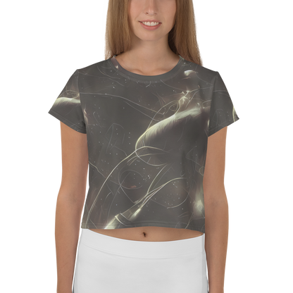 Women's Crop Tee - Nebula Veins