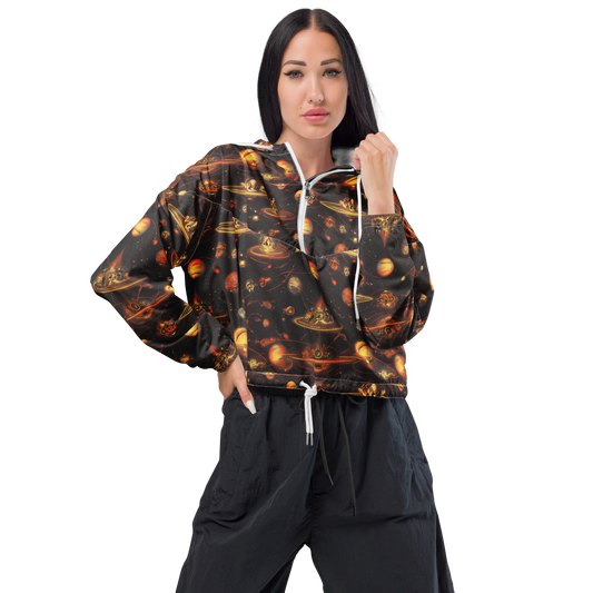 Women's Cropped Windbreaker - Murillo Vortex