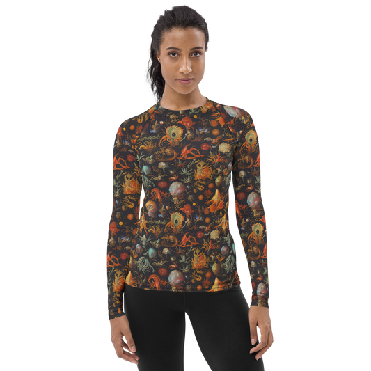 Women's Rash Guard - Florescent Void