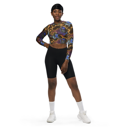 Long Sleeve Crop Top - Vortex Virtue