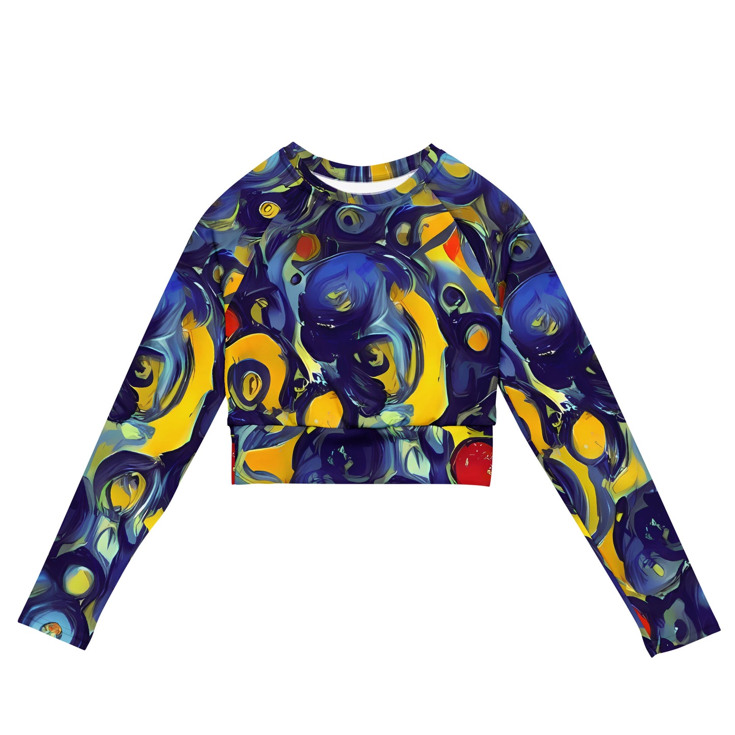 Long Sleeve Crop Top - Dynamic Doodles