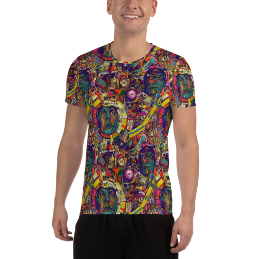 Men's Athletic T-Shirt - Cosmic Collage