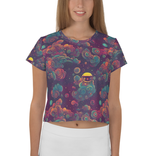 Women's Crop Tee - Nebula Dreamscape