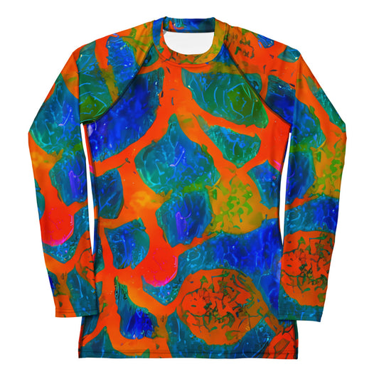 Women's Rash Guard - Vibrant Mosaic