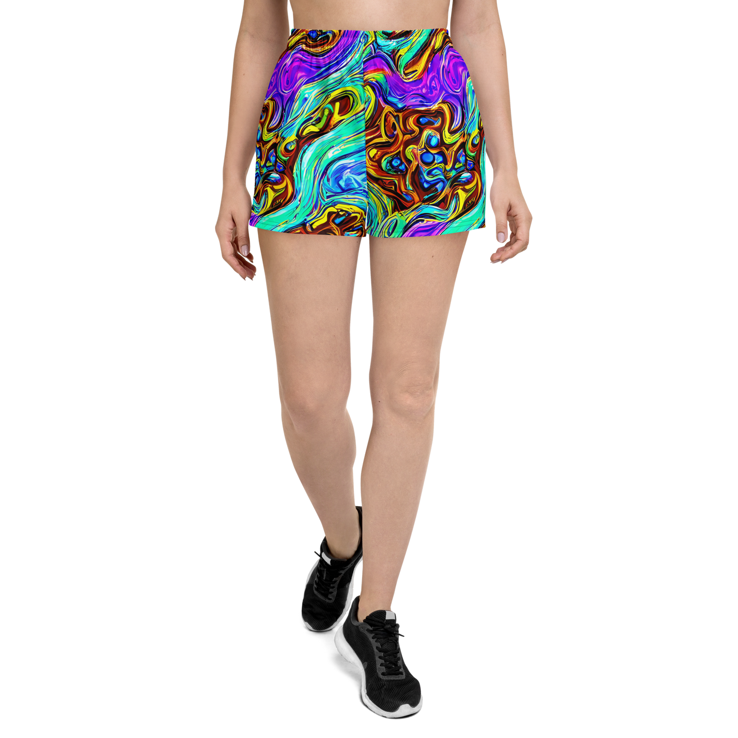 Women’s Athletic Shorts - Mystic Iridescence