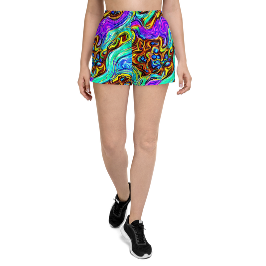 Women’s Athletic Shorts - Mystic Iridescence