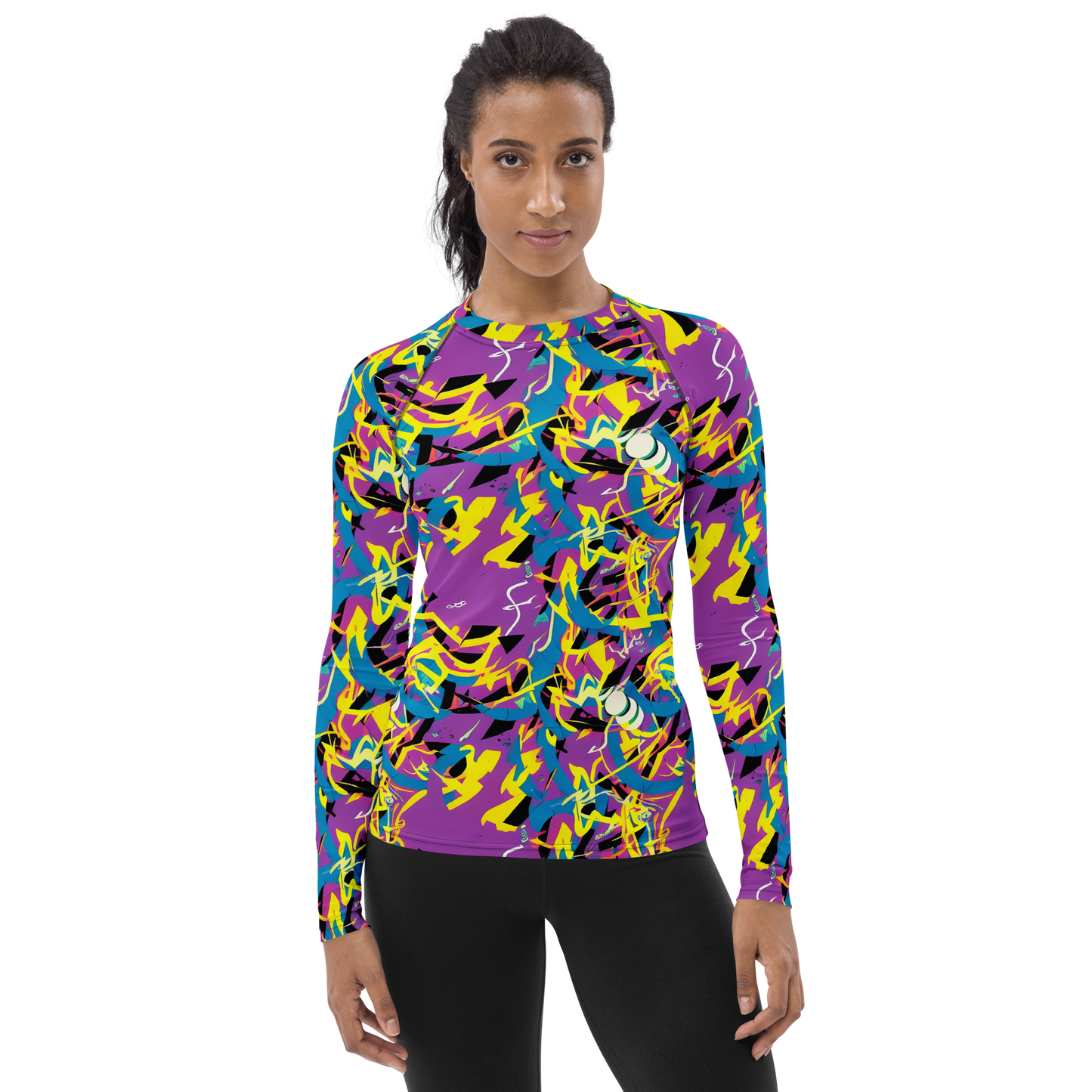 Women's Rash Guard - Galactic Sprawl