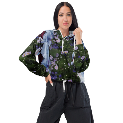 Women's Cropped Windbreaker - Hip, Sharp Focus, Beautiful