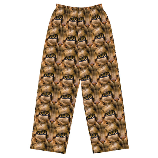 Wide-Leg Pants - Feline Whisper