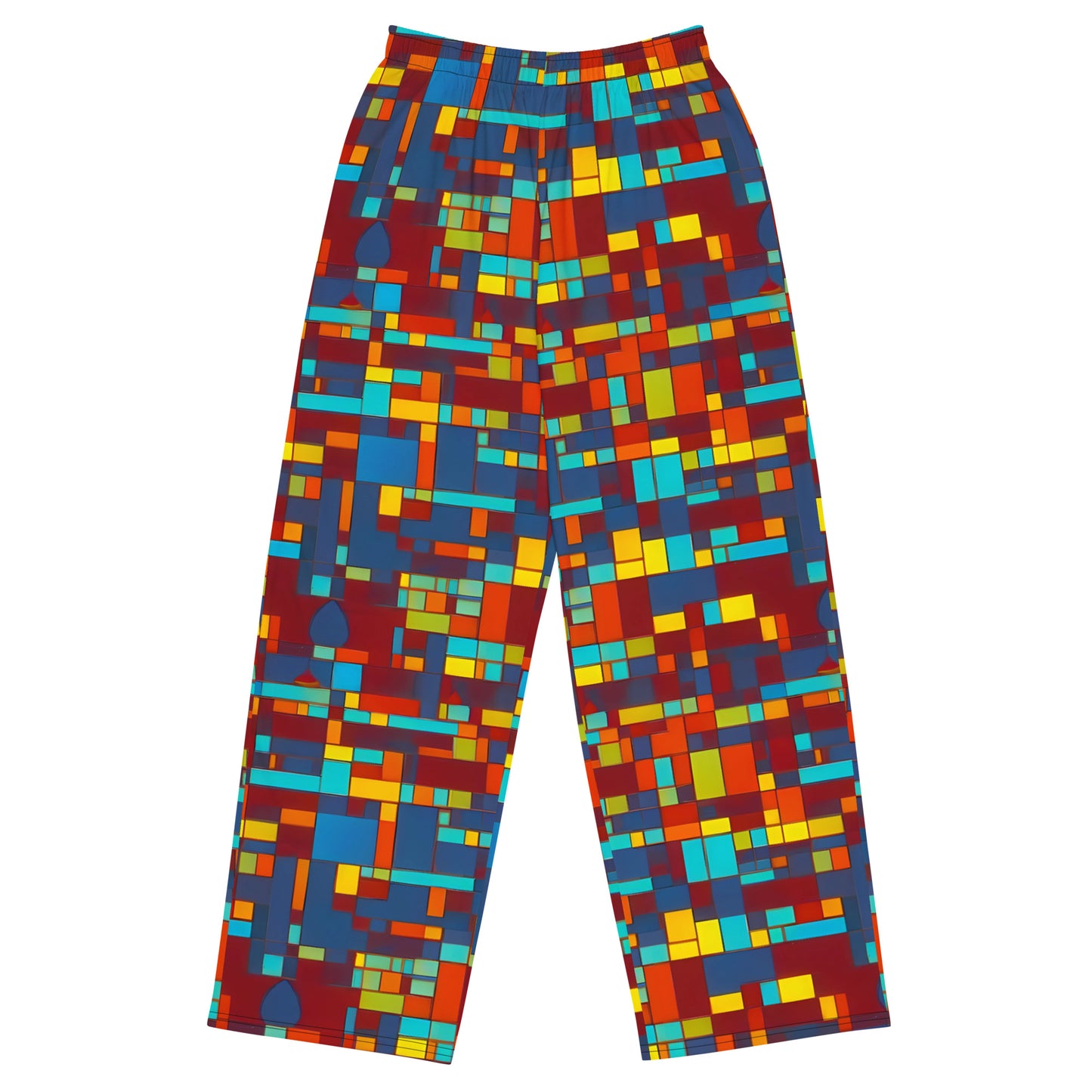 Wide-Leg Pants - Astral Grid