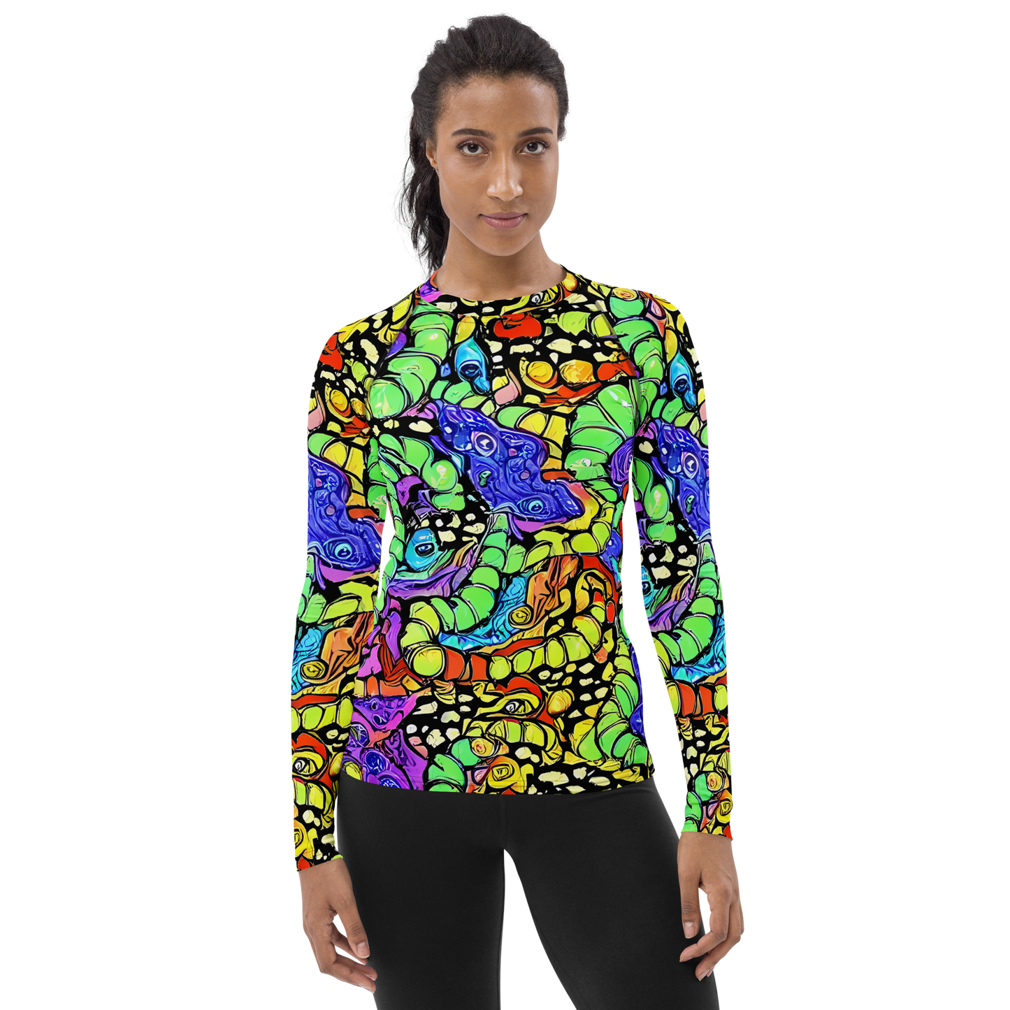 Women's Rash Guard - Frostwork Fantasy