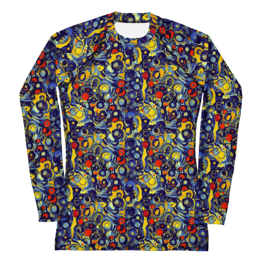 Women's Rash Guard - Dynamic Doodles