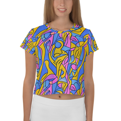 Women's Crop Tee - Cosmic Curves