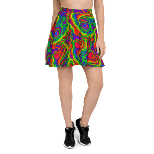 Skater Skirt - Psychedelic Waves