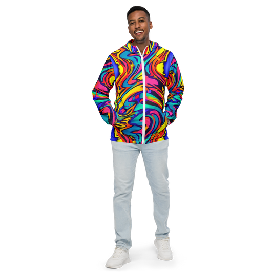 Men's Windbreaker - Electric Ecstasy