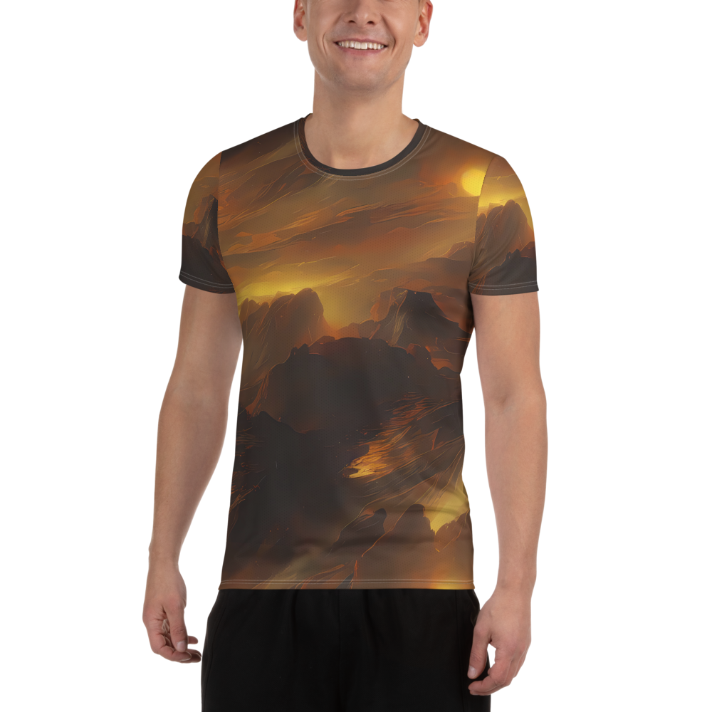 Men's Athletic T-Shirt - Sunset Shores