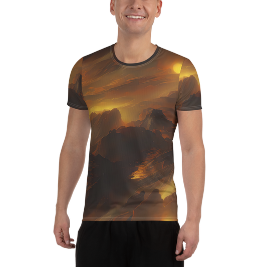 Men's Athletic T-Shirt - Sunset Shores