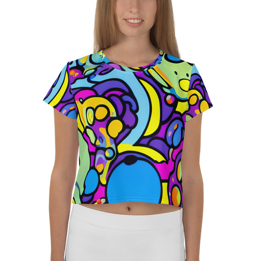 Women's Crop Tee - Radiant Lagoon