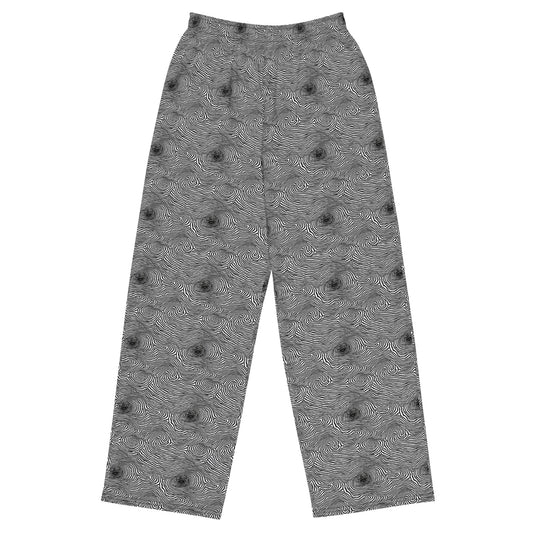 Wide-Leg Pants - Black And White Rhapsody