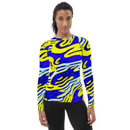 Women's Rash Guard - Electric Horizon