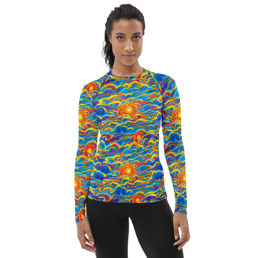 Women's Rash Guard - Chroma Ripple