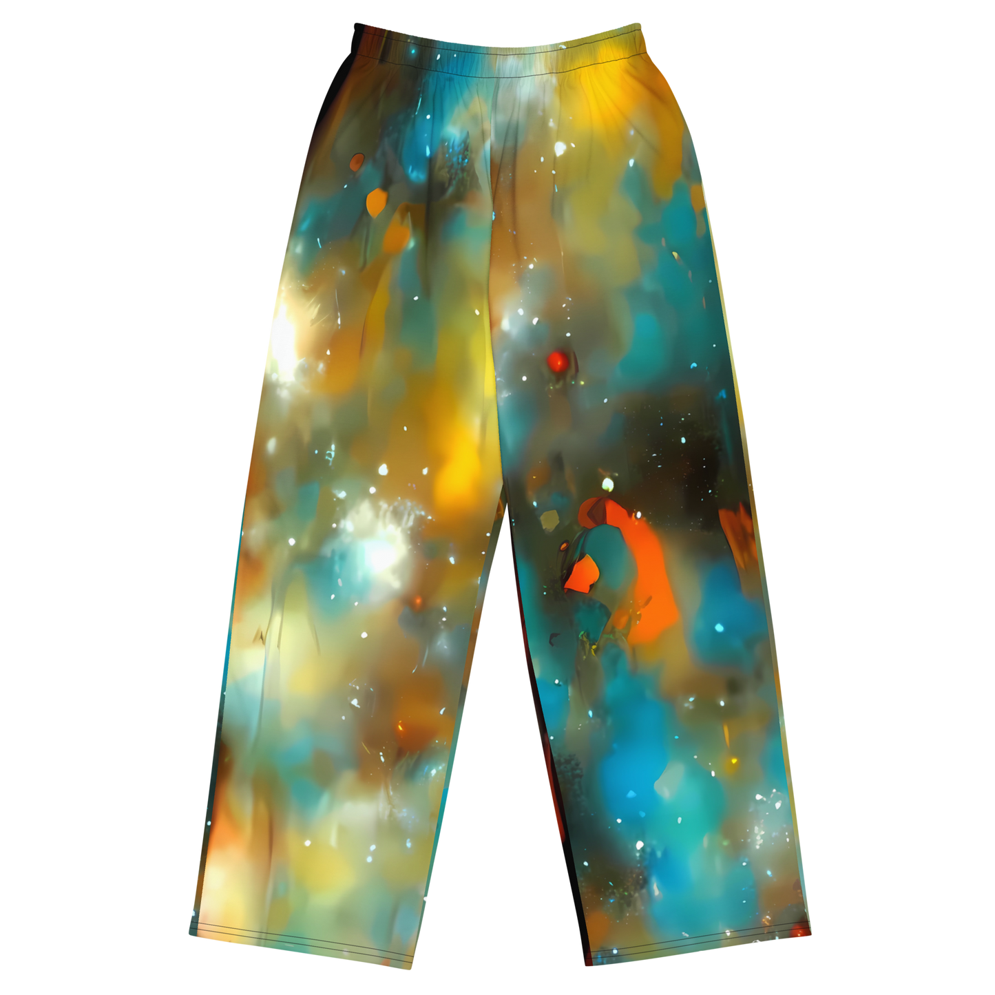 Wide-Leg Pants - Abstract Tapestries