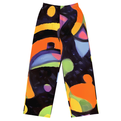 Wide-Leg Pants - Neon Symphony