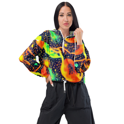 Women's Cropped Windbreaker - Coorte's Cosmos