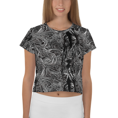 Women's Crop Tee - Mesmeric Tangles